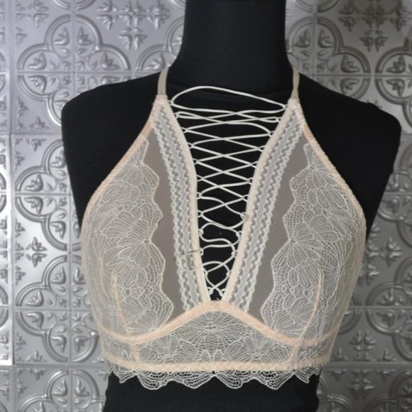 Victoria's Secret Lace Bra Bralette Longline - Picture 1 of 2